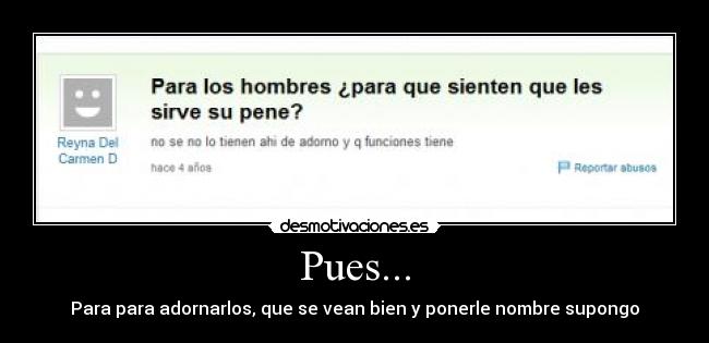 Pues... - 
