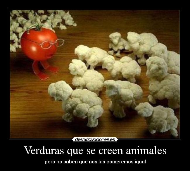 Verduras que se creen animales - 