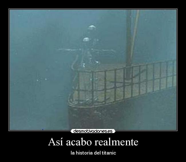 Así acabo realmente - la historia del titanic