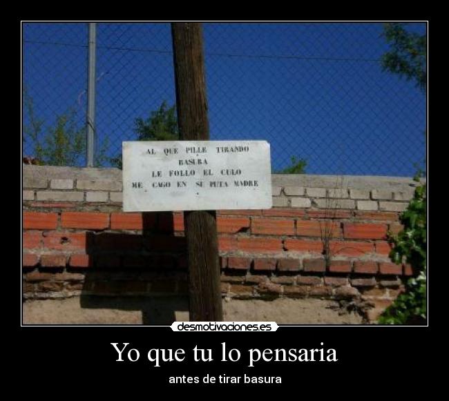 Yo que tu lo pensaria - 