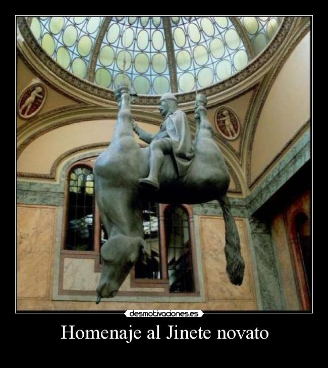 Homenaje al Jinete novato -