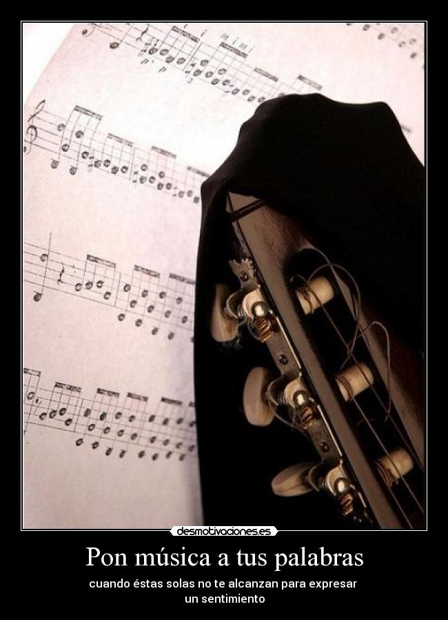 Pon música a tus palabras -