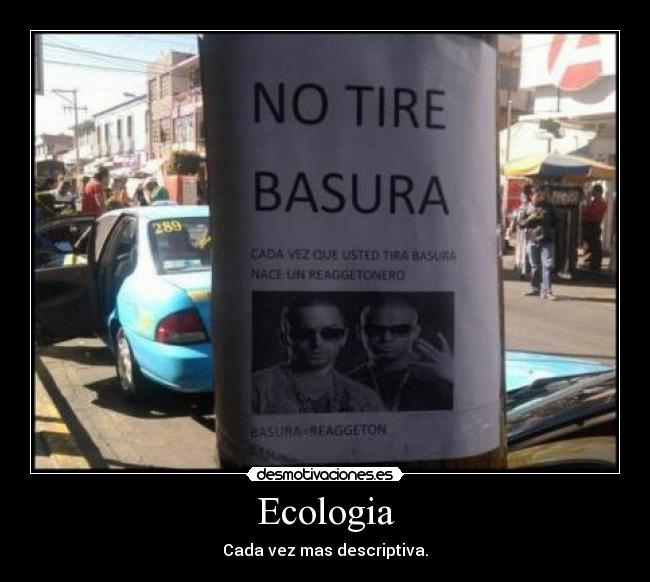 Ecologia - Cada vez mas descriptiva.