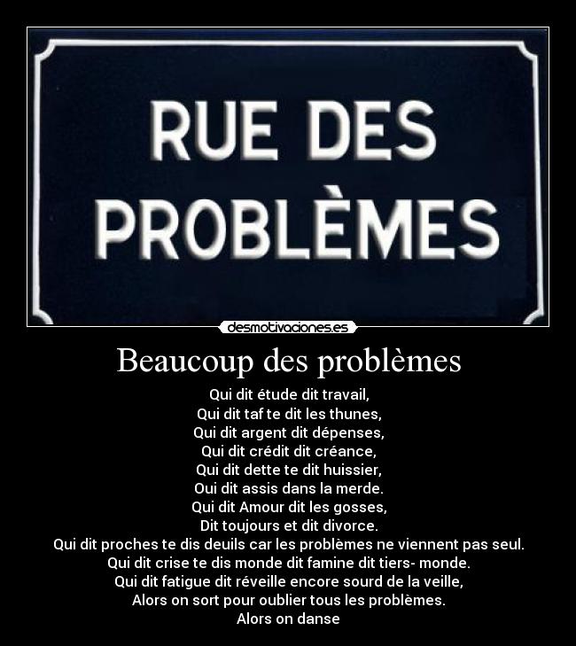 Beaucoup des problèmes - 