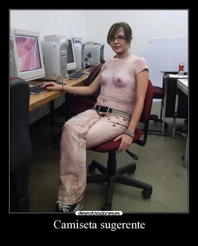 Camiseta sugerente -