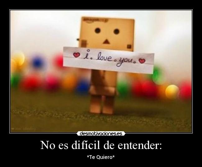 No es difícil de entender: -