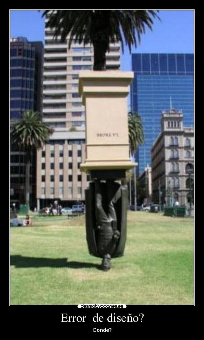 Error de diseño? -