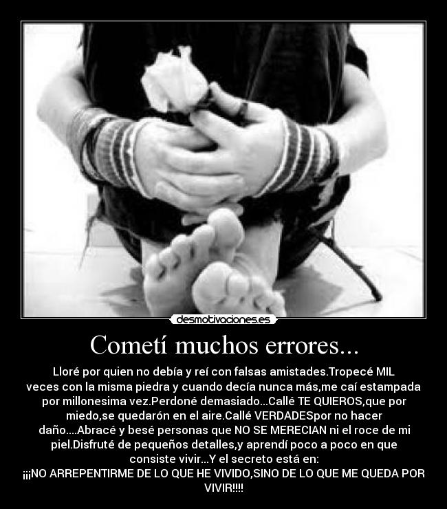 carteles errores llorar reir faltas amor desmotivaciones