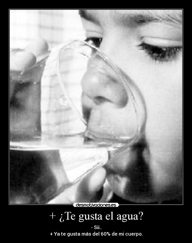 + ¿Te gusta el agua? -