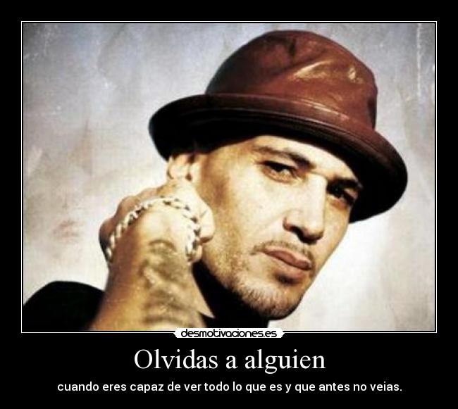 Olvidas a alguien - 