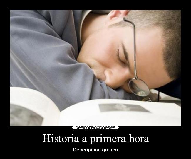 Historia a primera hora - Descripción gráfica