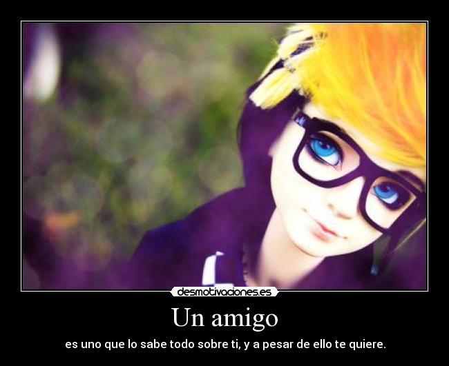 Un amigo -