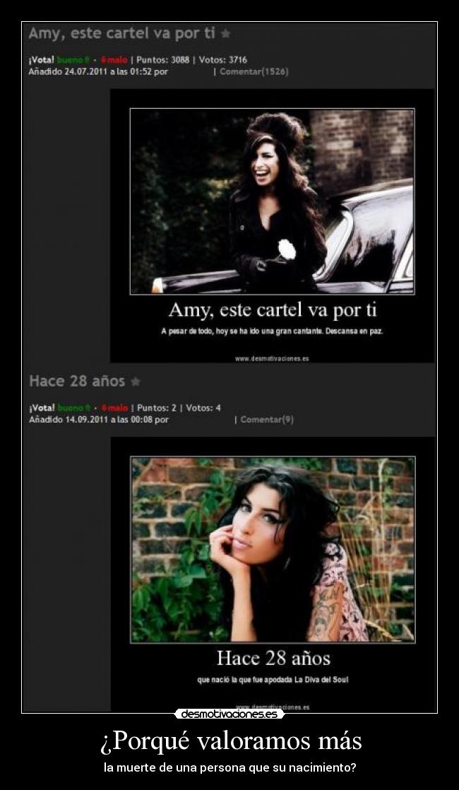 ¿Porqué valoramos más - la muerte de una persona que su nacimiento?