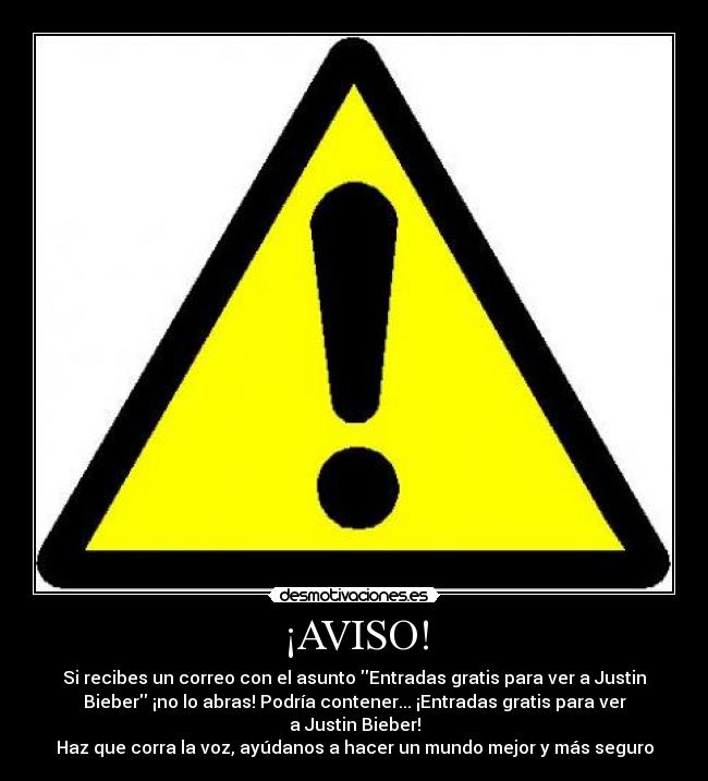 ¡AVISO! -
