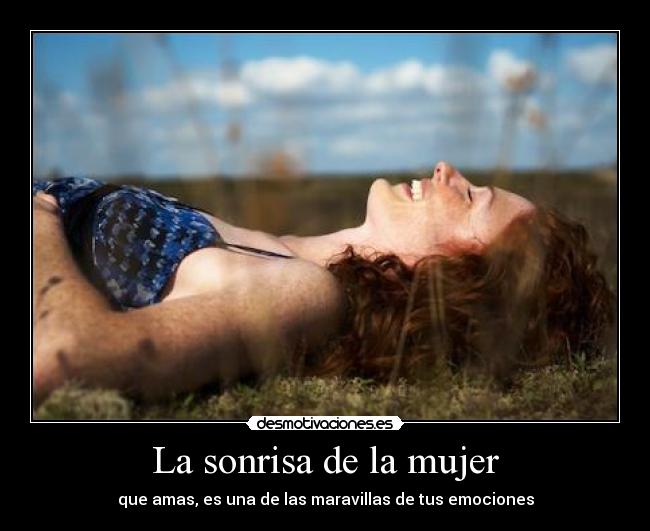 La sonrisa de la mujer -