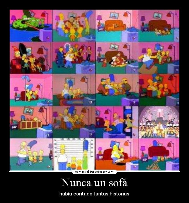 Nunca un sofá -