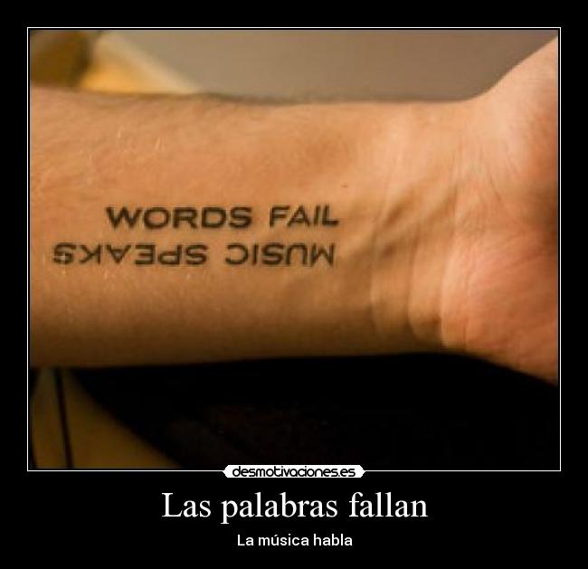 Las palabras fallan -