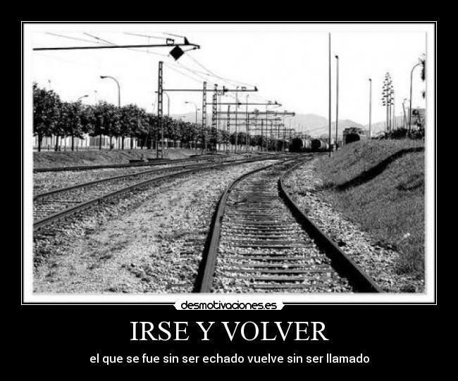 carteles irse volver desmotivaciones