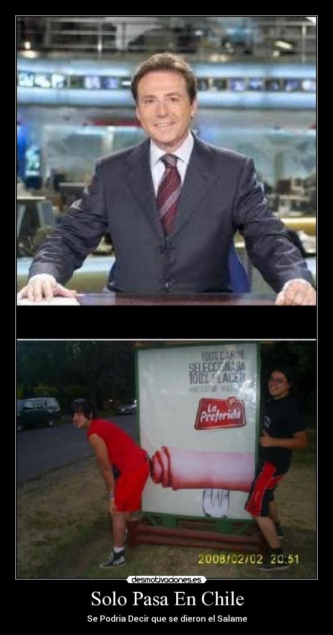 Solo Pasa En Chile - Se Podria Decir que se dieron el Salame