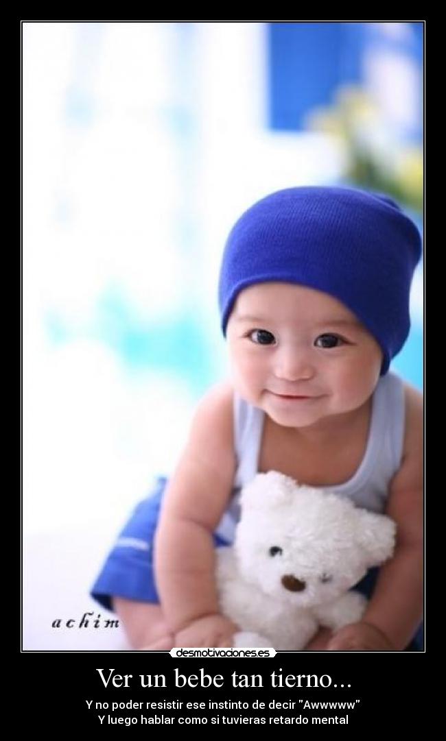 carteles bebe tierno desmotivaciones