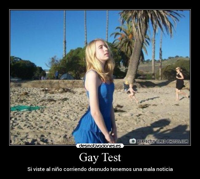 Gay Test - Si viste al niño corriendo desnudo tenemos una mala noticia