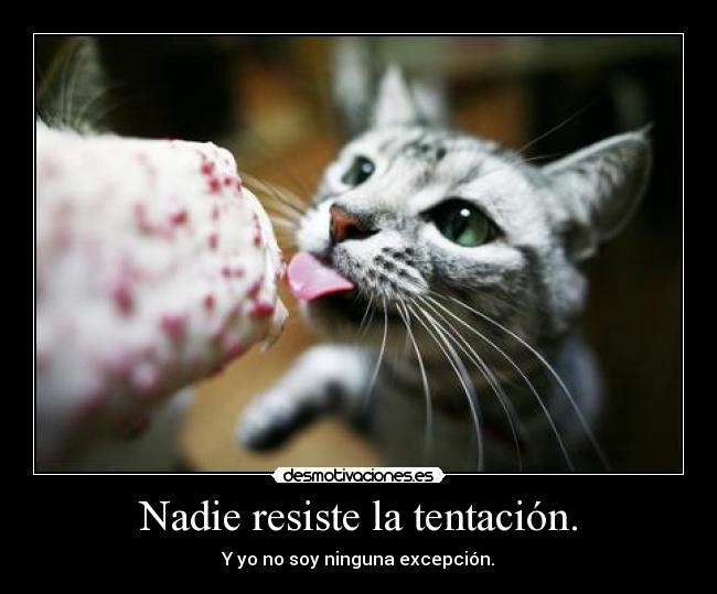 Nadie resiste la tentación. - 