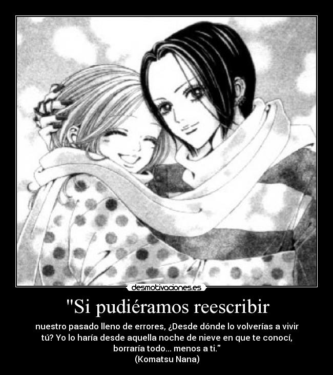 Si pudiéramos reescribir -