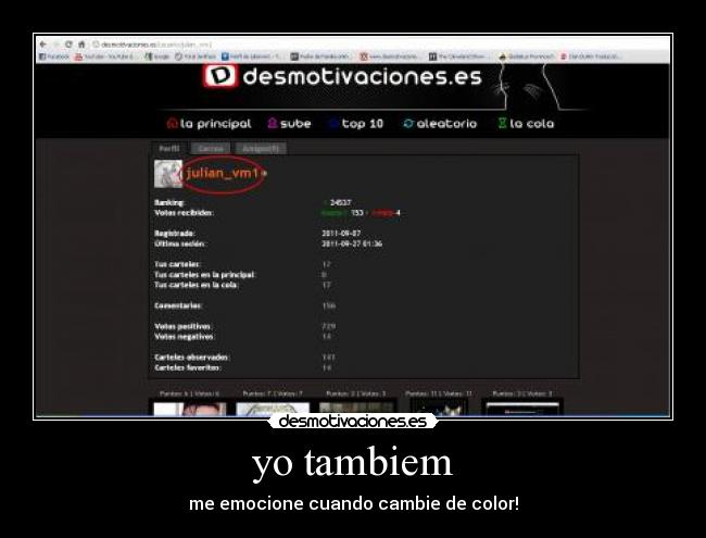yo tambiem - me emocione cuando cambie de color!