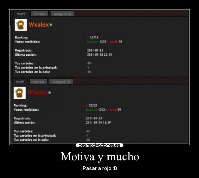 Motiva y mucho - Pasar a rojo :D