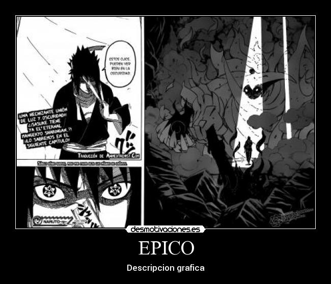 carteles naruto sasuke uchiha sharingan epico descripcion grafica desmotivaciones