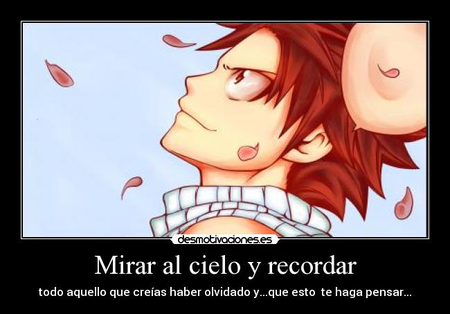 Mirar al cielo y recordar -