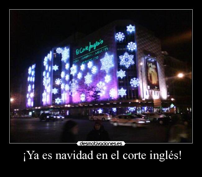 ¡Ya es navidad en el corte inglés! -