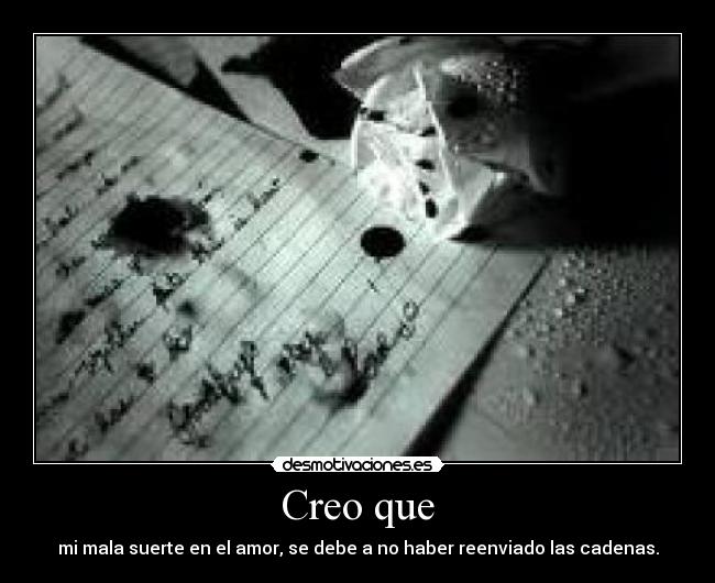 Creo que -