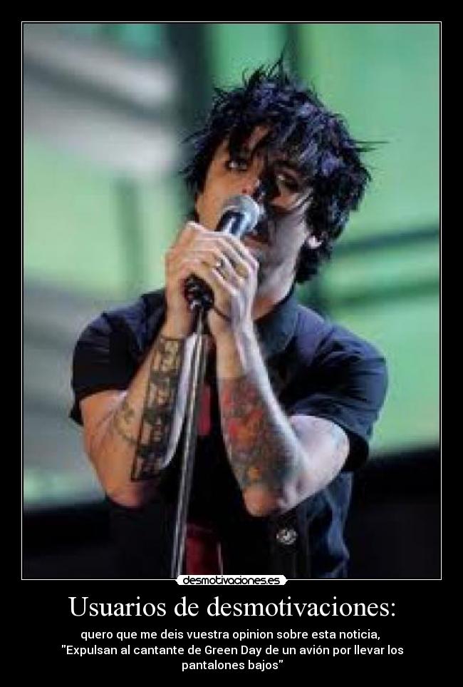 carteles desmotivaciones billie joe armstrong-greenday desmotivaciones