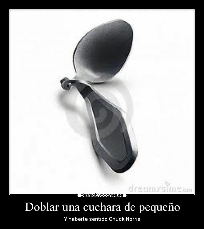 Doblar una cuchara de pequeño -