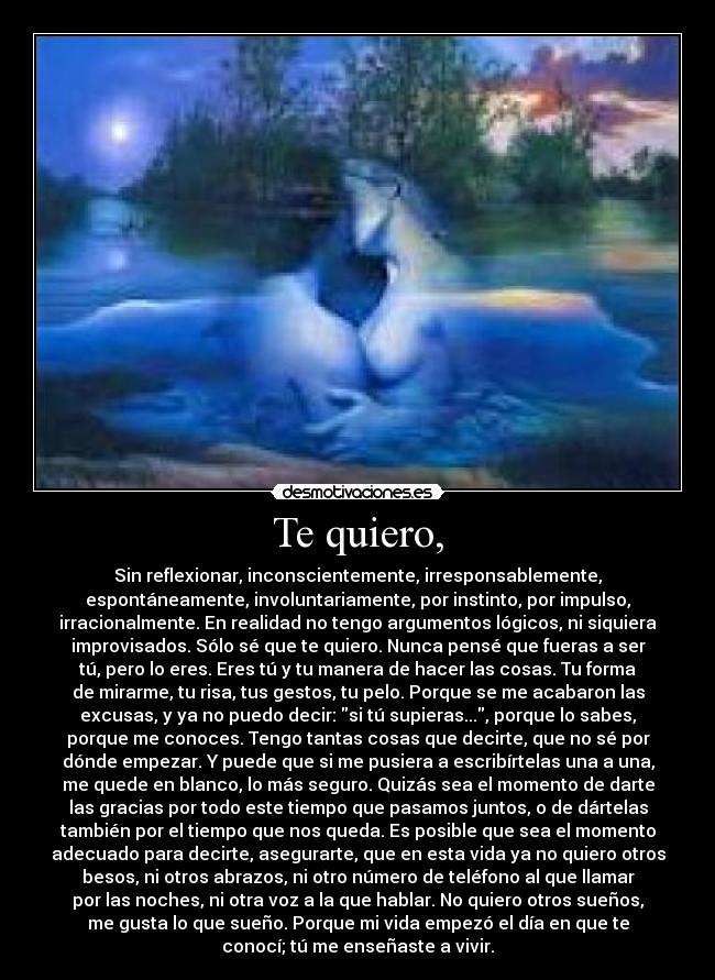 Te quiero, - 