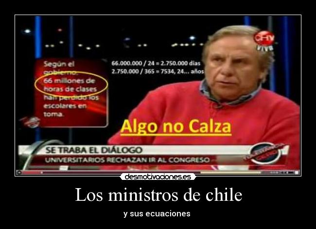 Los ministros de chile -