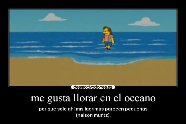 me gusta llorar en el oceano - 