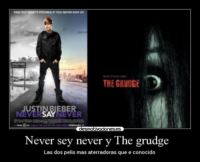 Never sey never y The grudge -