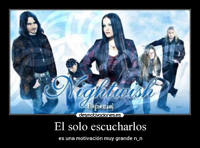 carteles nightwish desmotivaciones