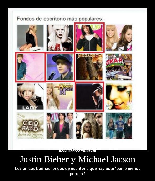 Justin Bieber y Michael Jacson -