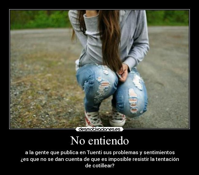 No entiendo - 