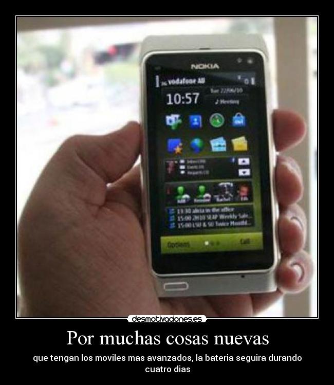 Por muchas cosas nuevas -