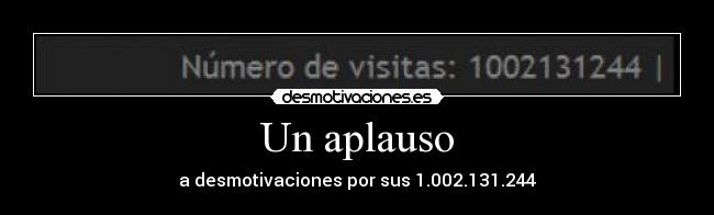 Un aplauso -