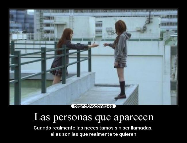 Las personas que aparecen -