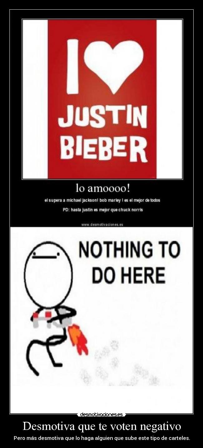 Desmotiva que te voten negativo -