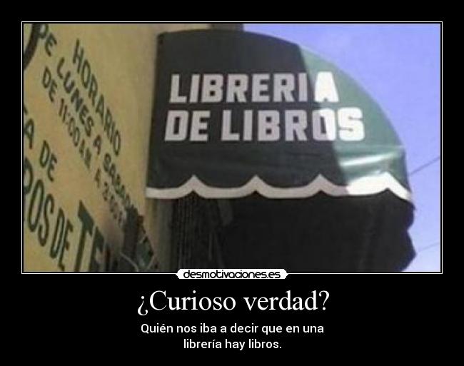 ¿Curioso verdad? -