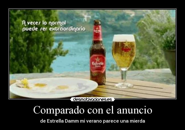 Comparado con el anuncio -