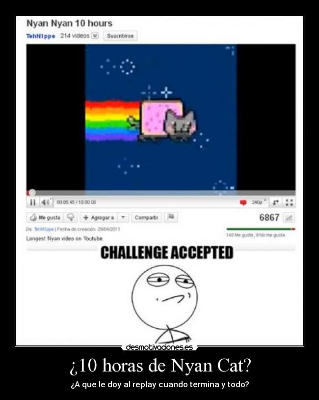 ¿10 horas de Nyan Cat? -