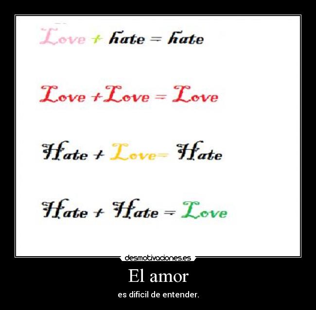 El amor -